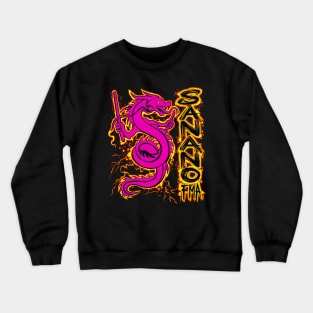 Sanano FMA Dragon Fire Pink Crewneck Sweatshirt